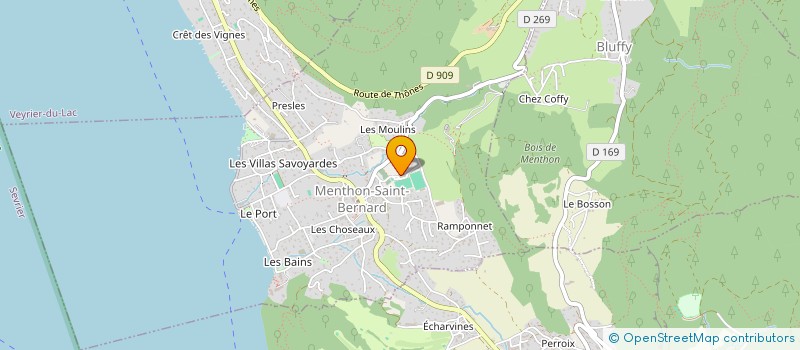 localisation de l'entreprise ASS  L ECOLE DES LOISIRS  MENTHON-SAINT-BERNARD