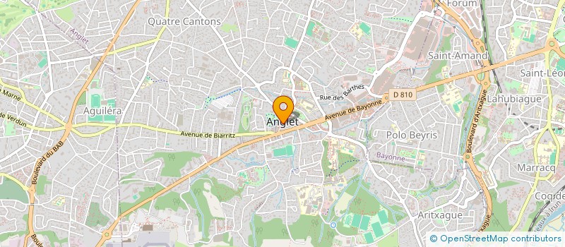 localisation de l'entreprise ASS L'ECUREUIL LOISIRS  ANGLET