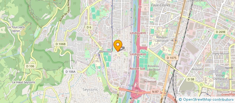 localisation de l'entreprise ASS L'ELASTO CLUB à SEYSSINS