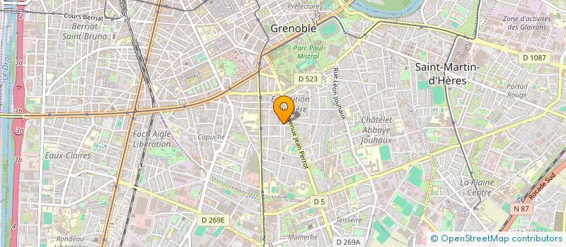 localisation de l'entreprise ASS L'ENFANCE DE L'HUMANITE  GRENOBLE