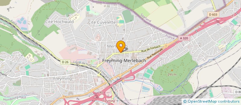 localisation de l'entreprise ASS L ENFANT DANS LA VILLE FREQU MOME à FREYMING-MERLEBACH