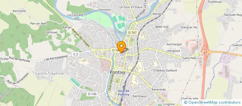 localisation de l'entreprise ASS L ESPACE PIETON à PONTIVY