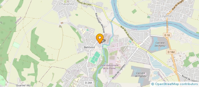 localisation de l'entreprise ASS L'ESPOIR à CHAVANOZ