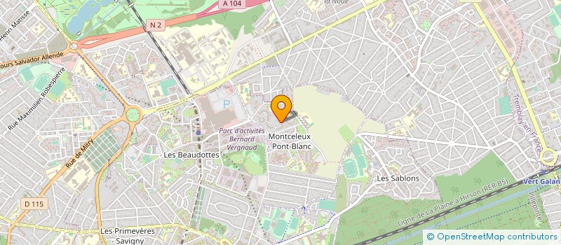 localisation de l'entreprise ASS L'ETOILE SPORTIVE DE SEVRAN à SEVRAN