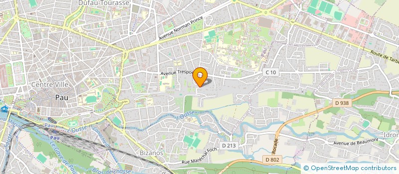 localisation de l'entreprise ASS L HEURE BLEUE à PAU