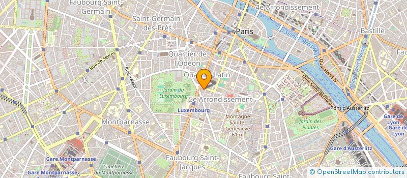 localisation de l'entreprise ASS L HIPPOPOTAME DE THEBES  PARIS