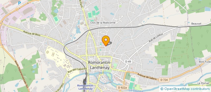 localisation de l'entreprise ASS L ILE MARIN  ROMORANTIN-LANTHENAY