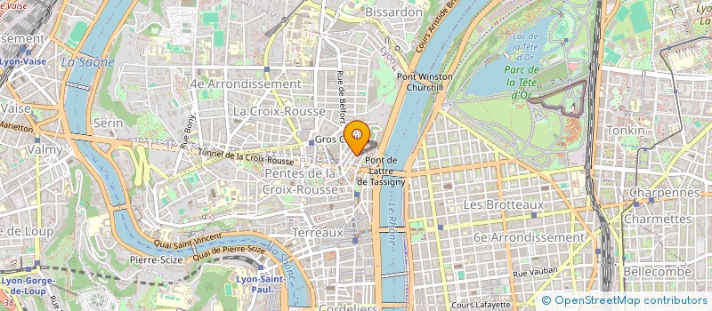 localisation de l'entreprise ASS L'INTERSTICE à LYON