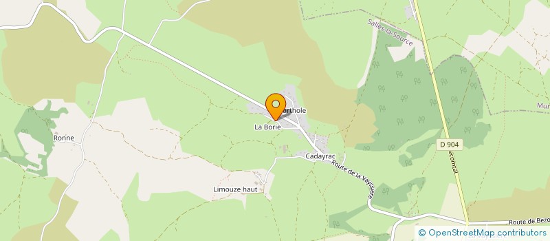 localisation de l'entreprise ASS L OEILLERE EN COIN  SALLES-LA-SOURCE