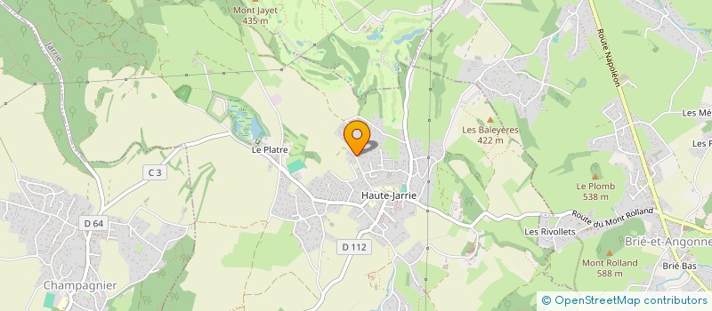 localisation de l'entreprise ASS LA BAMBINERIE à JARRIE