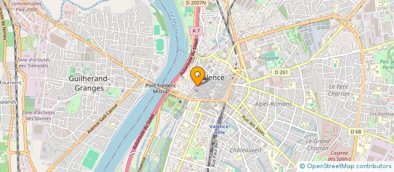 localisation de l'entreprise ASS LA BIENFAISANTE DE PIERRELATTE à VALENCE