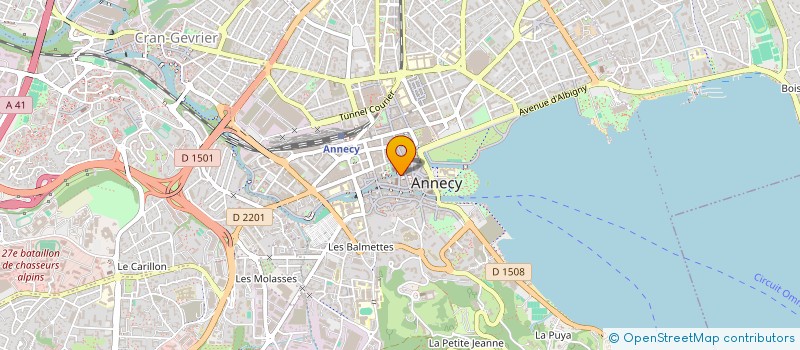 localisation de l'entreprise ASS LA BONNE ETOILE à ANNECY