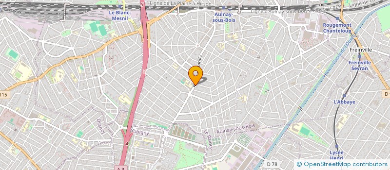 localisation de l'entreprise ASS LA BOULE AULNAYSIENNE à AULNAY-SOUS-BOIS