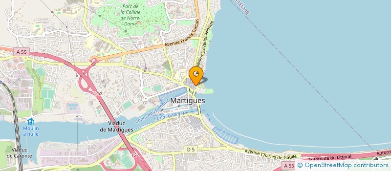 localisation de l'entreprise ASS LA BOULE DE FERRIERE à MARTIGUES