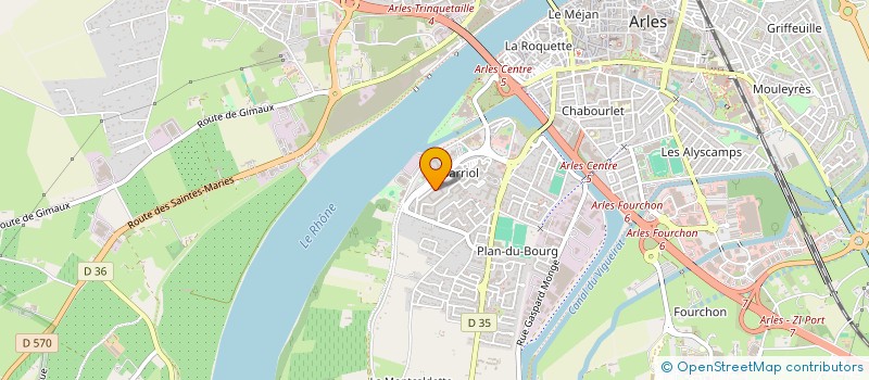 localisation de l'entreprise ASS LA BOULE DES ROSEAUX DE BARRIOL à ARLES