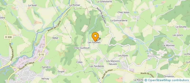 localisation de l'entreprise ASS LA BOULE DES SAPINS  RONNO