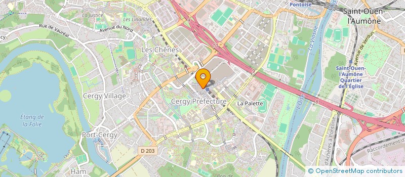 localisation de l'entreprise ASS LA BOULE JOCASSIENNE  CERGY