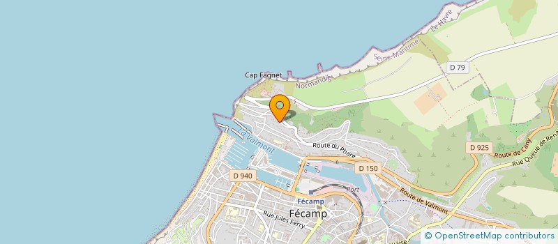 localisation de l'entreprise ASS LA CAIQUE VIERGE DE LOURDES  FECAMP