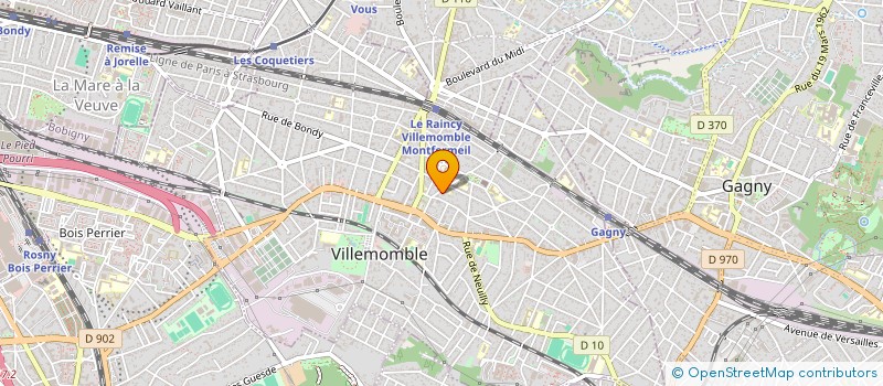 localisation de l'entreprise ASS LA CARAVANE à VILLEMOMBLE