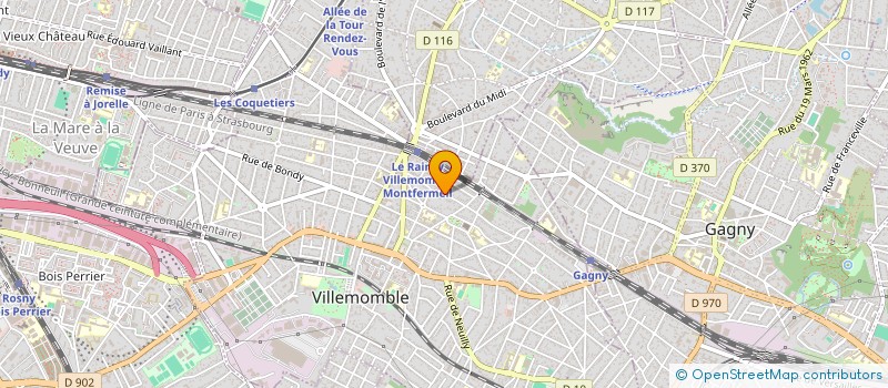 localisation de l'entreprise ASS LA CHAINE DES DOMES à VILLEMOMBLE