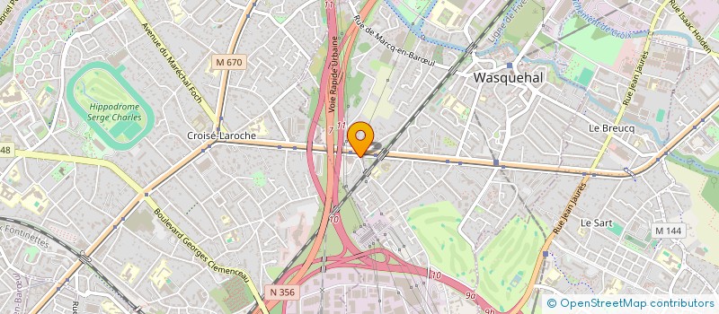 localisation de l'entreprise ASS. LA CIE DES RESTAURANTS GOURMETS  WASQUEHAL