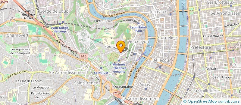 localisation de l'entreprise ASS LA CLARTE FOURVIERE à LYON