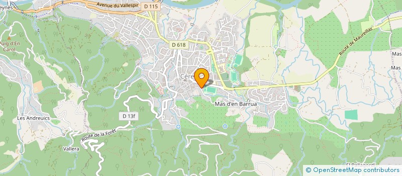 localisation de l'entreprise ASS LA CLE DES CHAMPS DU VALLESPIR à CERET