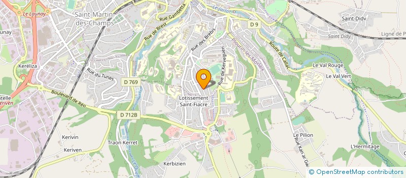 localisation de l'entreprise ASS LA CLE DES CHANTS à MORLAIX