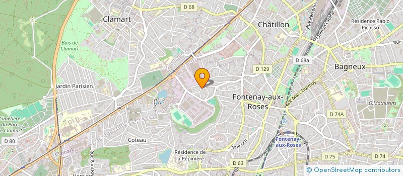 localisation de l'entreprise ASS LA COMPAGNIE DE MONSIEUR ET MADAME O à FONTENAY-AUX-ROSES