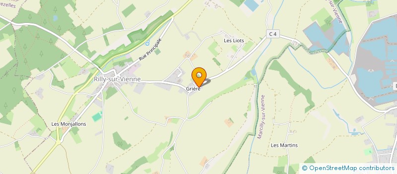 localisation de l'entreprise ASS LA COMPAGNIE DU HALO  PARCAY SUR VIENNE