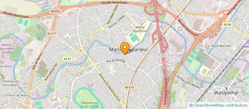 localisation de l'entreprise ASS. LA COMPAGNIE MASKANTETE à MARCQ-EN-BARŒUL