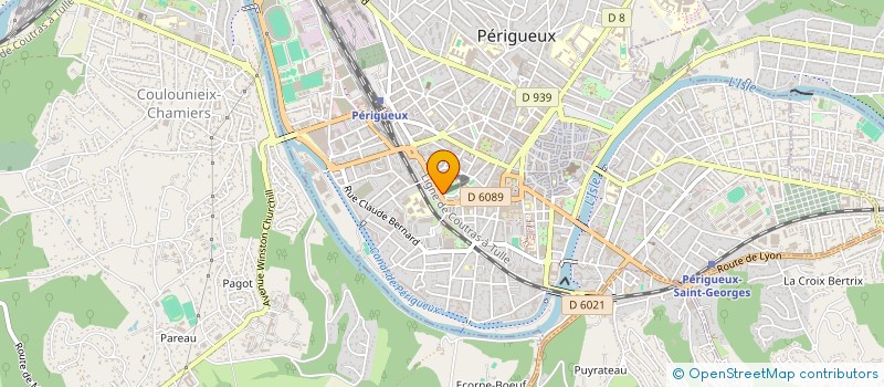 localisation de l'entreprise ASS LA COMPAGNIE PASSERELLE à PERIGUEUX