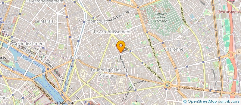 localisation de l'entreprise ASS LA COUR DES NOUES à PARIS
