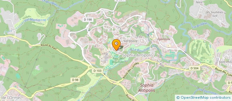 localisation de l'entreprise ASS LA CROISEE DES EPEES à VALBONNE