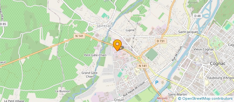 localisation de l'entreprise ASS LA DYNAMIQUE CEREALIER à COGNAC