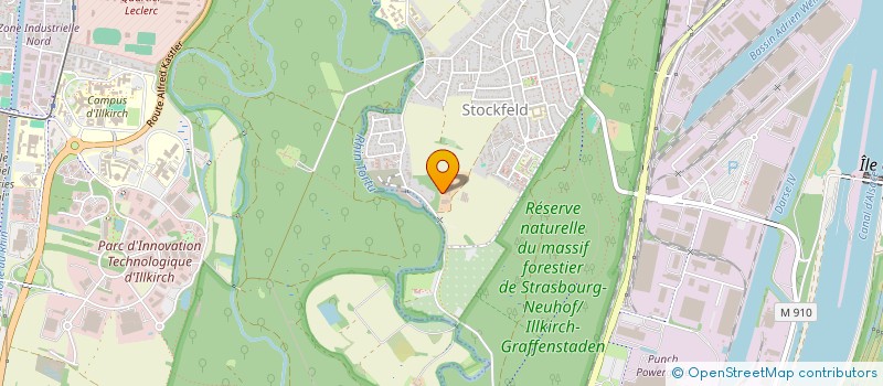 localisation de l'entreprise ASS LA FERME EDUCATIVE DE LA GANZAU  STRASBOURG