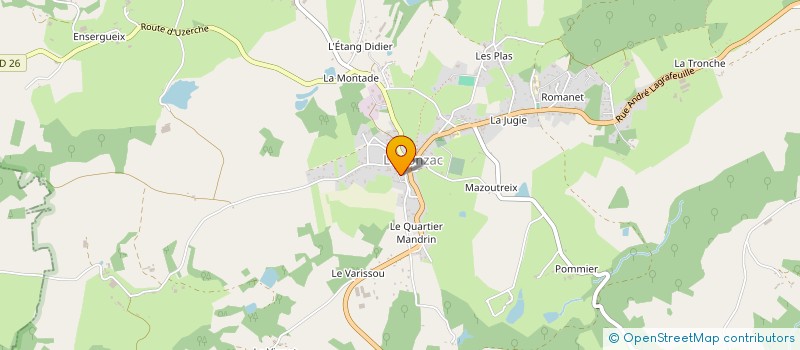 localisation de l'entreprise ASS LA FERME ESPERANCE à LE LONZAC