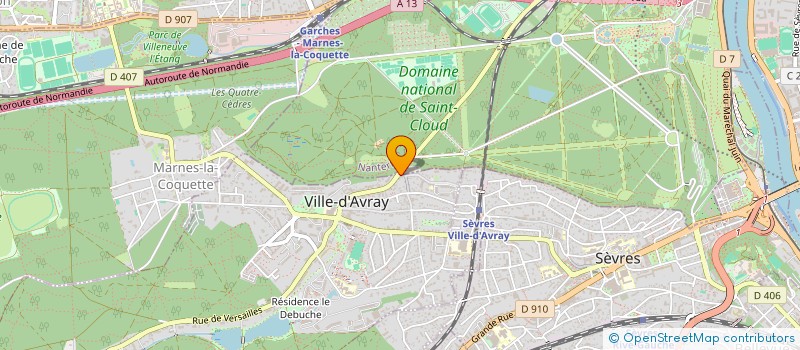 localisation de l'entreprise ASS LA FONTAINE DE PIERRE à VILLE-D'AVRAY