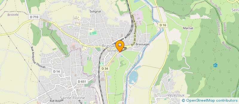 localisation de l'entreprise ASS LA FOUGERAIE à BRASSAC-LES-MINES