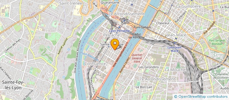 localisation de l'entreprise ASS LA FRATERNELLE PERRACHE à LYON