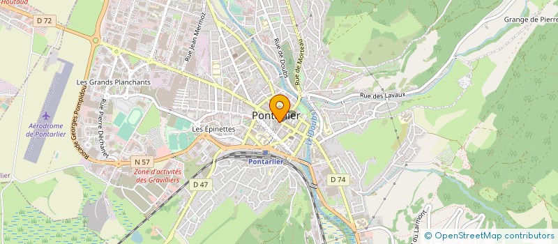 localisation de l'entreprise ASS LA FRATERNELLE PONTISSALIENNE à PONTARLIER