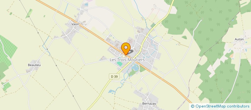 localisation de l'entreprise ASS LA GARDERIE DU CHAT PERCHE  LES TROIS-MOUTIERS