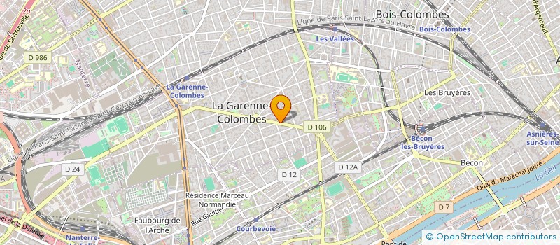 localisation de l'entreprise ASS LA GARENNE JEUNESSE à LA GARENNE-COLOMBES