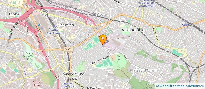 localisation de l'entreprise ASS LA GARENNE VILLEMONBLE à VILLEMOMBLE