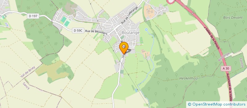 localisation de l'entreprise ASS LA GAULE BOULANGEOISE  BOULANGE