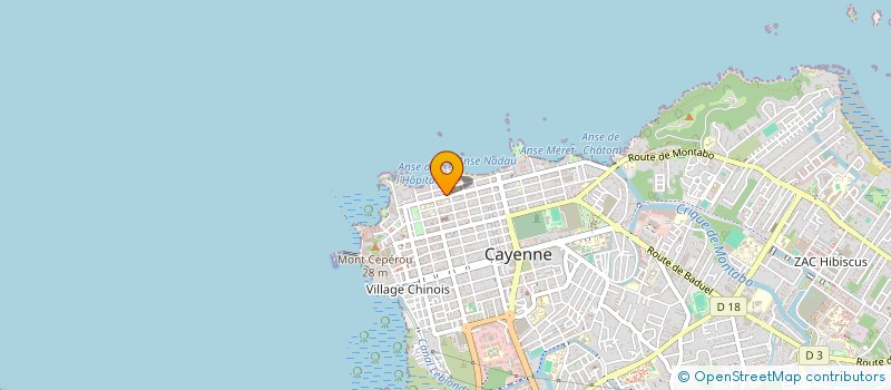 localisation de l'entreprise ASS LA GUYANE C'EST L'AMERIQUE  CAYENNE