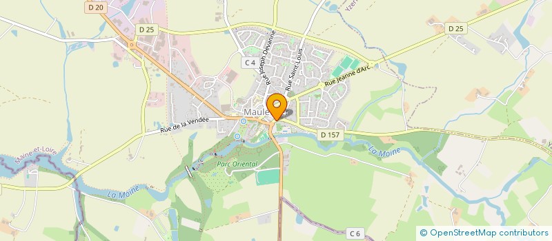 localisation de l'entreprise ASS LA JEANNE D ARC  MAULEVRIER