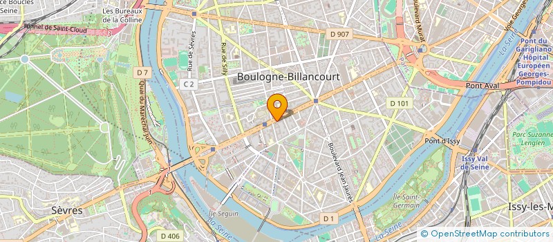 localisation de l'entreprise ASS LA KOUMIA à BOULOGNE-BILLANCOURT