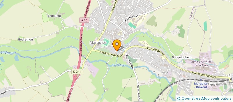 localisation de l'entreprise ASS  LA LYRE MARQUISIENNE  MARQUISE