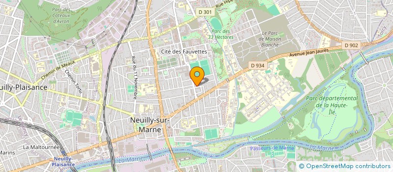 localisation de l'entreprise ASS LA MAIN SUR LE COEUR à NEUILLY-SUR-MARNE